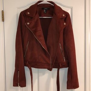 Burnt Orange Suede Jacket